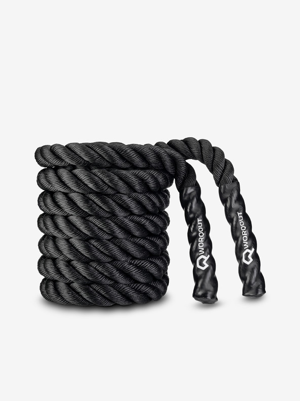 Worqout Čierne bojové lano Worqout