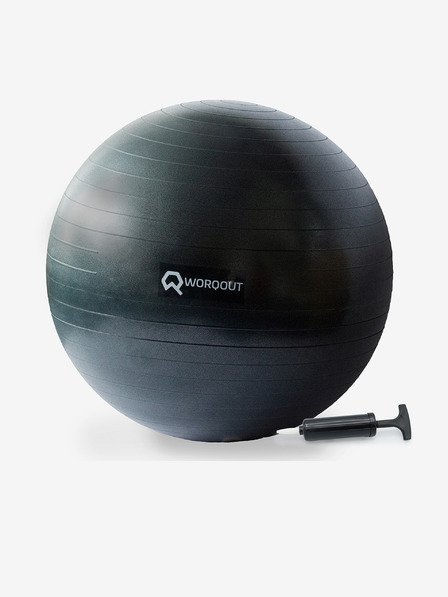 Worqout Čierna gymnastická lopta 75 cm Worqout Gym Ball