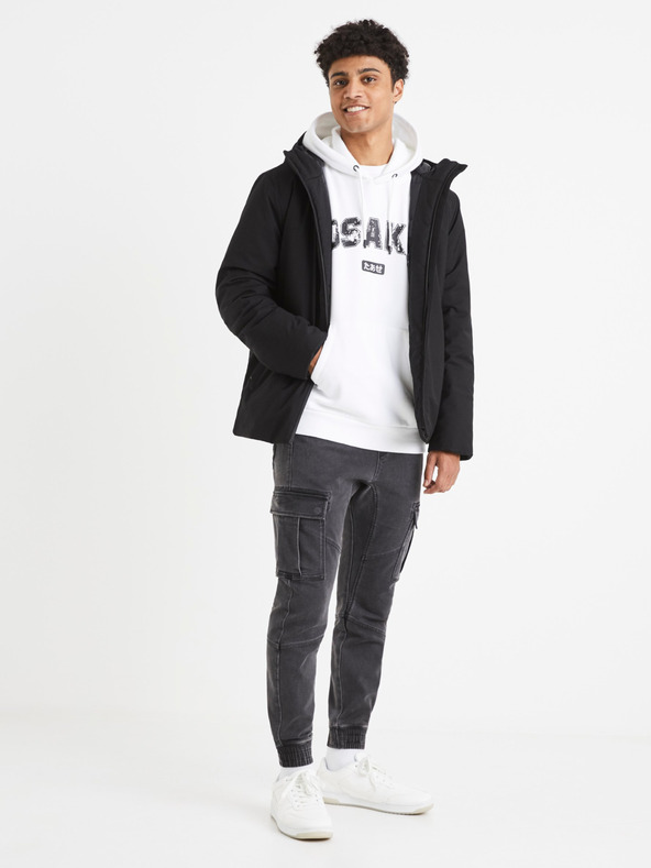 Celio Šedé pánske nohavice Celio