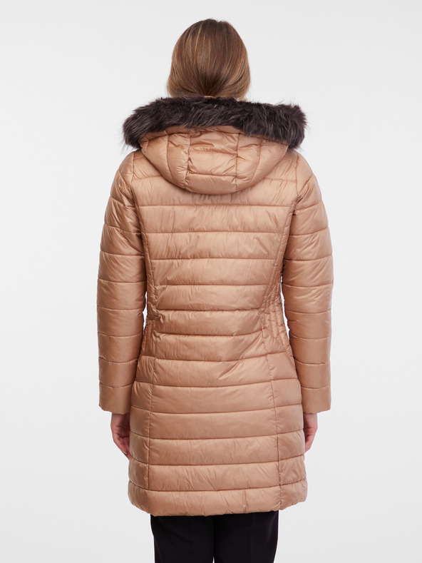 Orsay Svetlo hnedý dámsky prešívaný kabát ORSAY