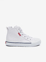 Levi's® Biele detské členkové tenisky Levi's®