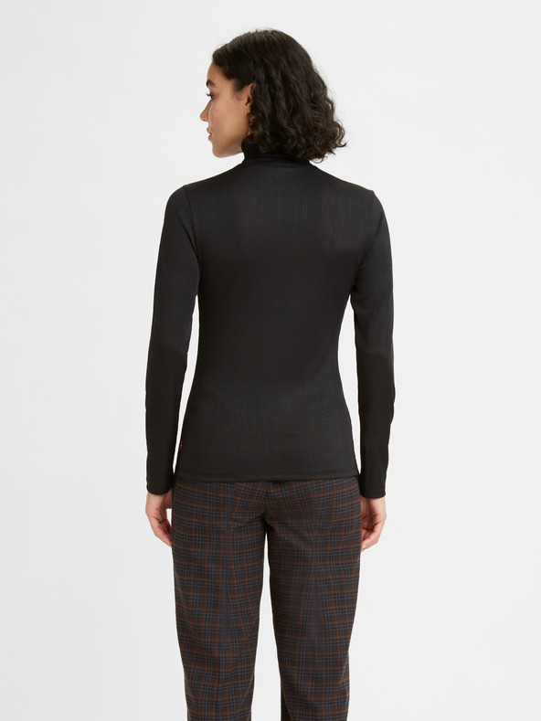Levi's® Čierny dámsky rebrovaný rolák Levi's® Oriel