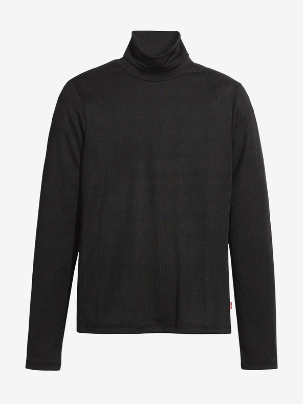 Levi's® Čierny dámsky rebrovaný rolák Levi's® Oriel