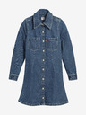Levi's® Modré dámske džínsové košeľové šaty Levi's®