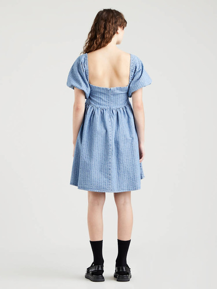 Levi's® Modré dámske džínsové krátke šaty Levi's®
