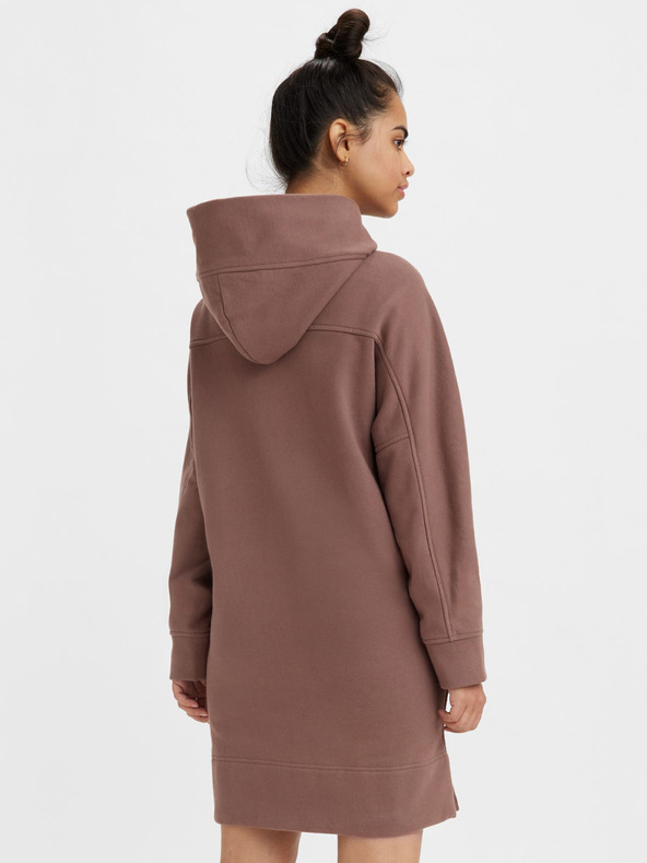Levi's® Staroružové dámske mikinové šaty Levi's® s kapucňou