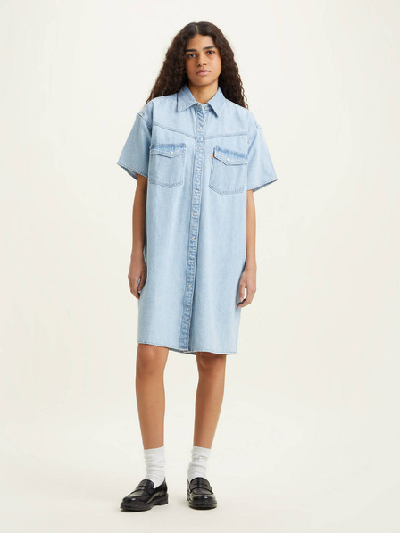 Levi's® Svetlomodré džínsové košeľové šaty Levi's® Elowen Western