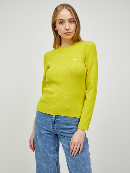 Levi's® Žltý dámsky sveter Levi's® Crew Rib