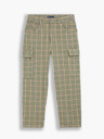 Levi's® Žlto-zelené dámske kárované nohavice Levi's®