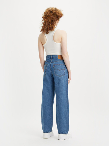 Levi's® Modré dámske džínsy Levi's® so širokými nohavicami Baggy Dad