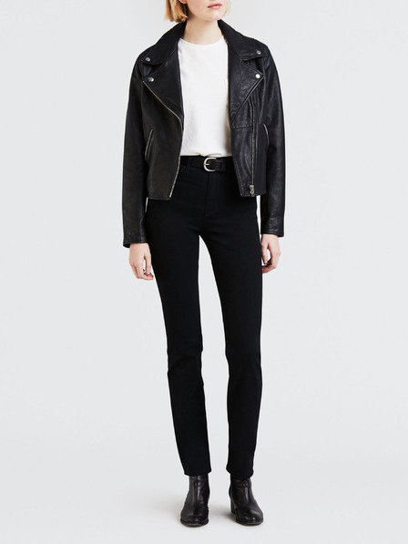 Levi's® Čierne dámske džínsy Levi's® rovného strihu 724