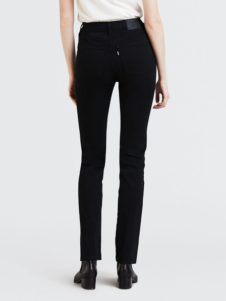 Levi's® Čierne dámske džínsy Levi's® rovného strihu 724