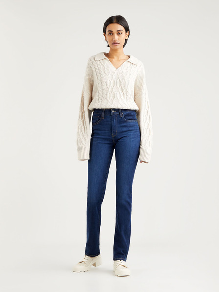 Levi's® Tmavomodré dámske džínsy Levi's® 724 rovného strihu