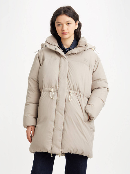 Levi's® Béžová dámska zimná bunda Levi's® Bubble