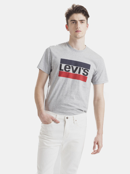Levi's® Pánske šedé tričko Levi's® s potlačou