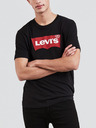 Levi's® Čierne pánske tričko Levi's® s potlačou