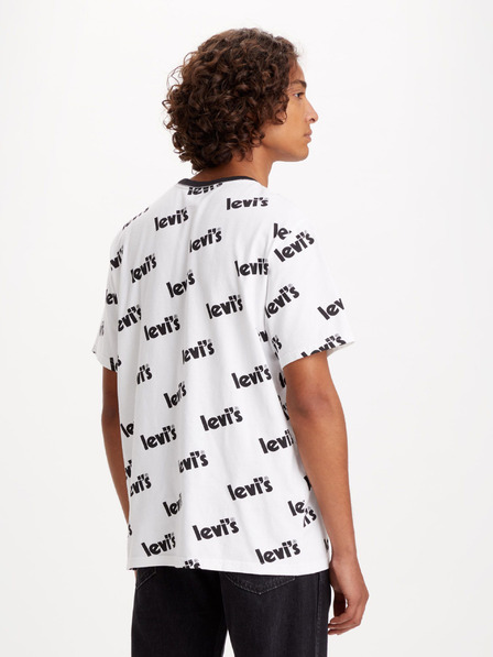 Levi's® Biele pánske tričko Levi's® Poster so vzorom