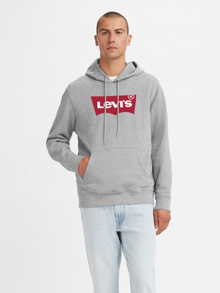 Levi's® Svetlošedá pánska mikina Levi's® s kapucňou