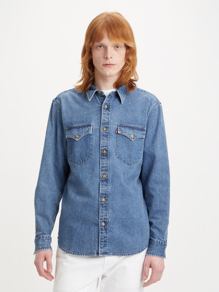 Levi's® Modrá pánska džínsová košeľa Levi's® Western