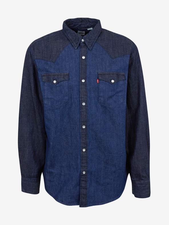 Levi's® Tmavomodrá pánska džínsová košeľa Levi's® Barstow Western Standard