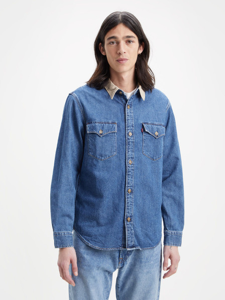 Levi's® Modrá pánska džínsová košeľa Levi's® Western