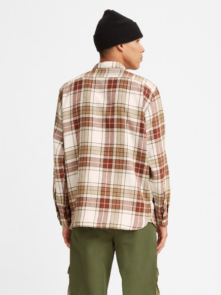 Levi's® Hnedá pánska kockovaná košeľa Levi's®