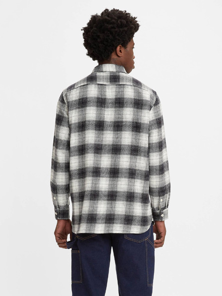 Levi's® Bielo-čierna pánska kockovaná košeľa Levi's® Jackson Worker