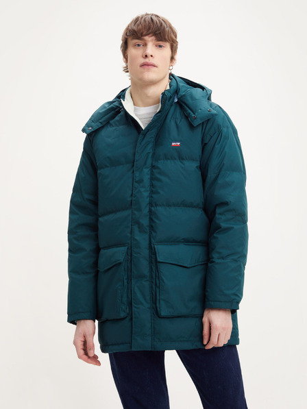 Levi's® Petrolejová pánska prešívaná zimná bunda Levi's® Fillmore