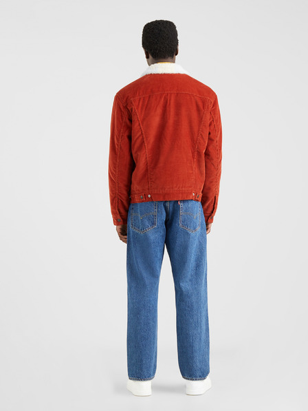 Levi's® Tehlová pánska manšestrová bunda Levi's® Sherpa Trucker