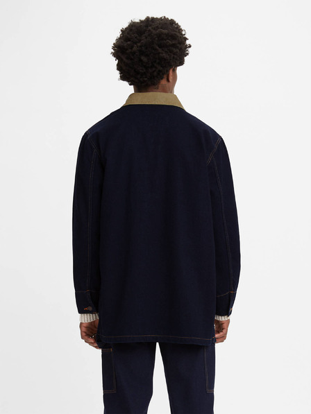 Levi's® Tmavomodrá pánska džínsová bunda Levi's® Cypress zo zmesi vlny