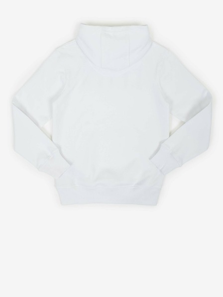 Levi's® Biela chlapčenská mikina Levi's® s kapucňou