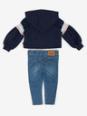 Levi's® Modrá dievčenská súprava džínsov a mikiny Levi's®