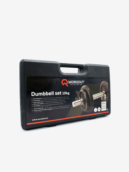 Worqout Čierna sada Worqout Paint Dumbbell