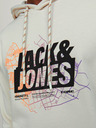 Jack & Jones Krémová pánska mikina s kapucňou Jack & Jones Map