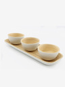 SIFCON Súprava troch bambusových misiek na podnose SIFCON