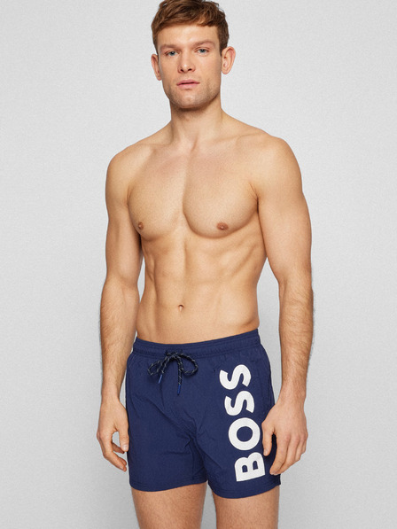 BOSS Tmavomodré pánske plavky HUGO BOSS Octopus