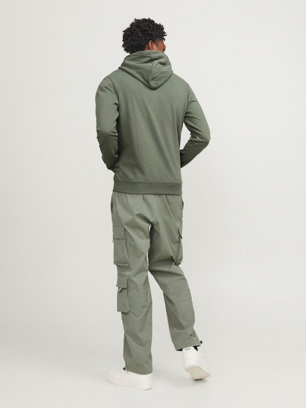 Jack & Jones Zelená pánska mikina s kapucňou Jack & Jones Map