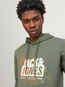 Jack & Jones Zelená pánska mikina s kapucňou Jack & Jones Map