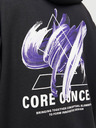 Jack & Jones Čierna pánska mikina Jack & Jones Triangle Hoodie