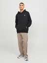 Jack & Jones Čierna pánska mikina Jack & Jones Triangle Hoodie