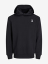 Jack & Jones Čierna pánska mikina Jack & Jones Triangle Hoodie