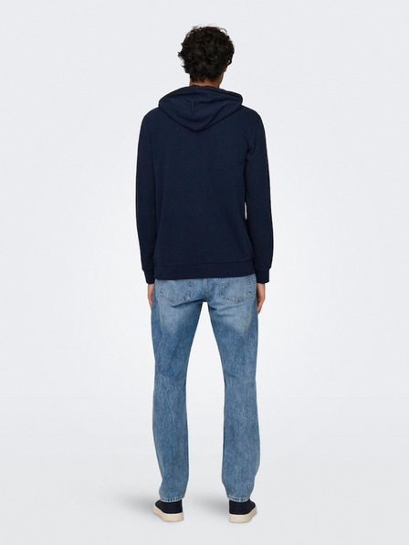ONLY & SONS Tmavomodrá pánska mikina ONLY & SONS Lenny