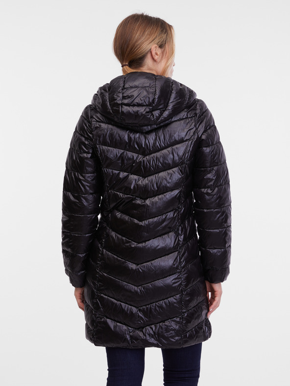 Orsay Čierny dámsky prešívaný kabát ORSAY