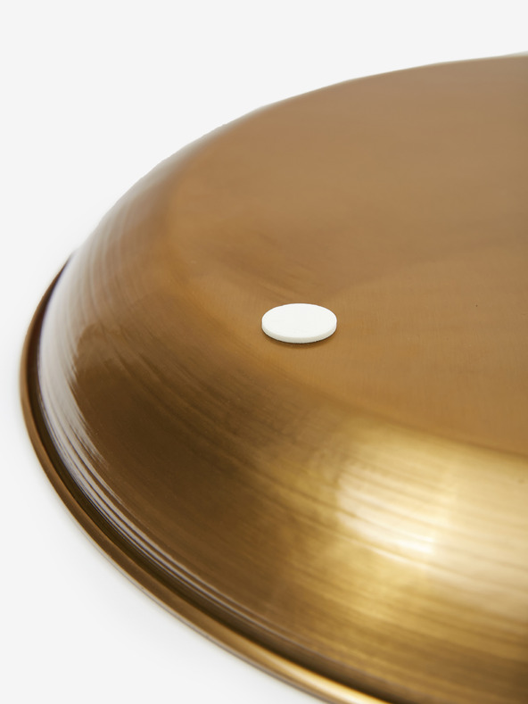 SIFCON Dekoratívny podnos s kovovým vzorom 42 cm SIFCON v zlatej farbe