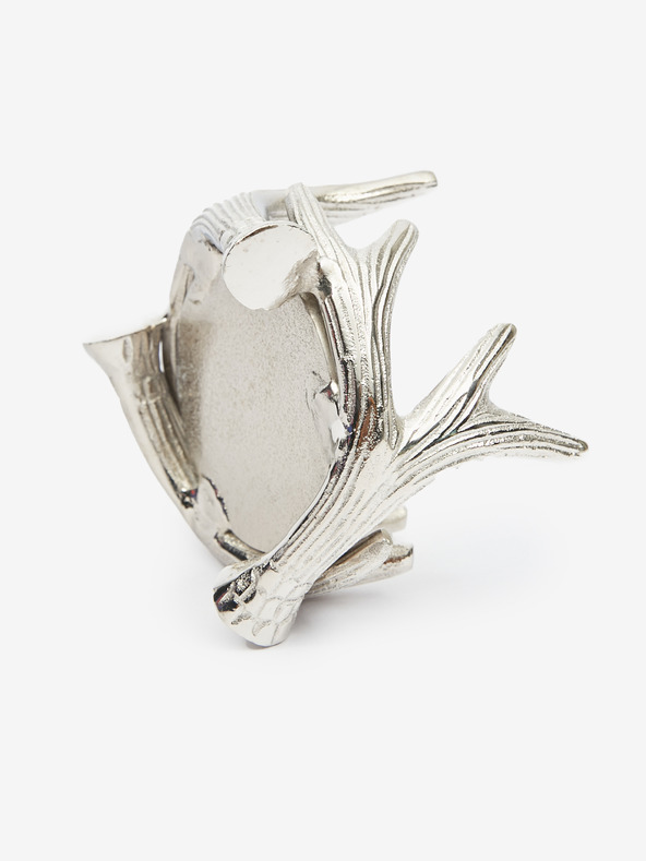 SIFCON Svietnik na čajovú sviečku Parohy SIFCON v striebornej farbe