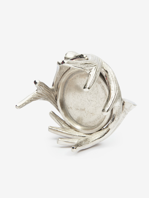 SIFCON Svietnik na čajovú sviečku Parohy SIFCON v striebornej farbe