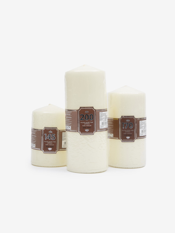 SIFCON Krémová sviečka 25x10 cm SIFCON