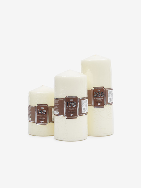 SIFCON Krémová sviečka 20x10 cm SIFCON