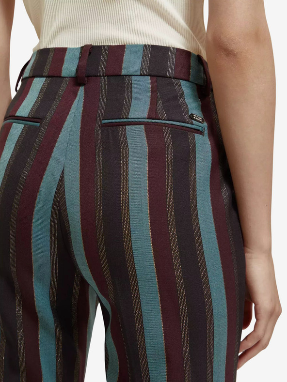 Scotch & Soda Vínomodré dámske nohavice rozšíreného strihu Scotch & Soda