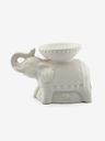 SIFCON Biela porcelánová vonná lampa na vosk/olej SIFCON Slon
